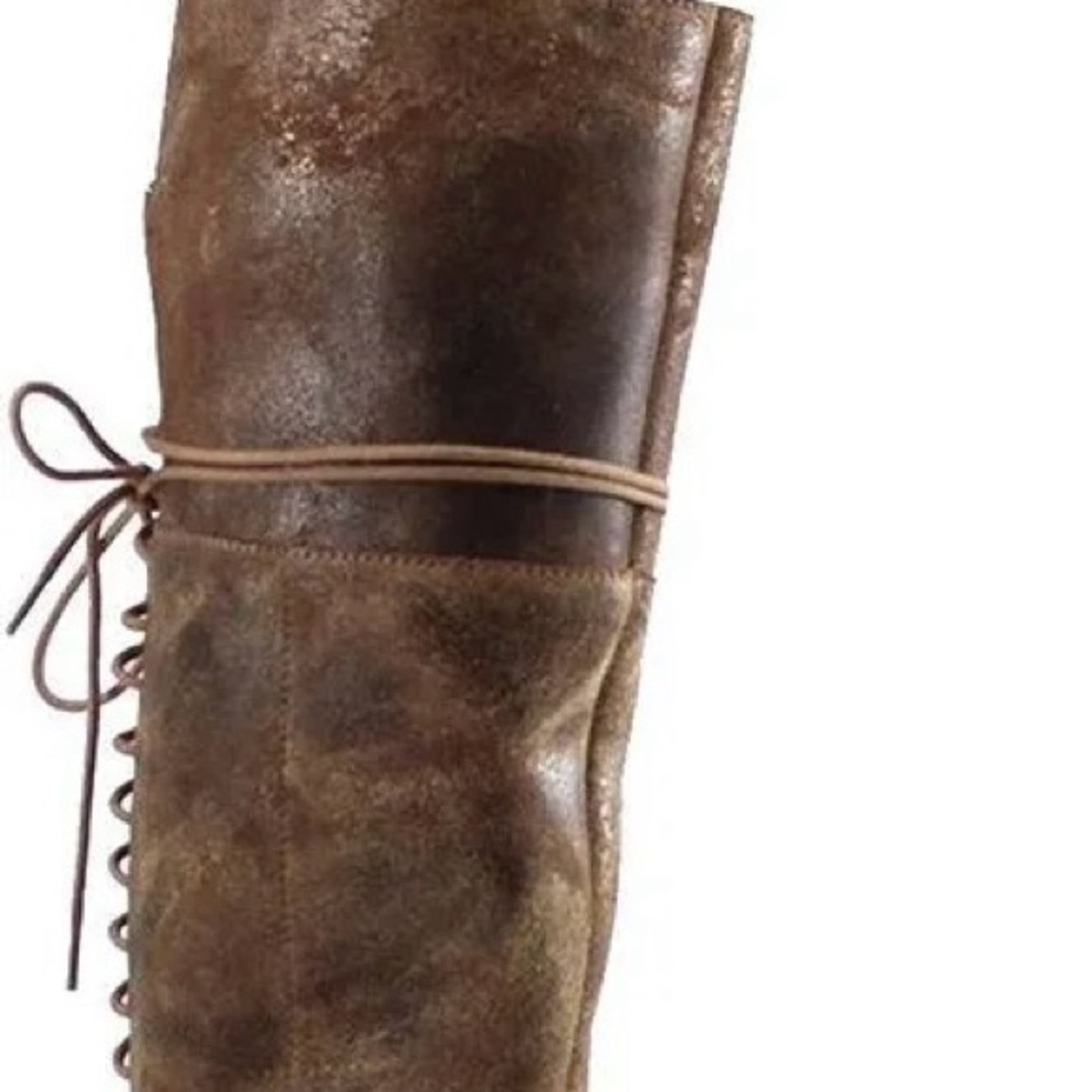 Diba True Sunset Sail Brown Leather Over the Knee Distressed Boots Size 8.5 - Picture 15 of 16